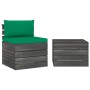 Pallet garden furniture 2 pieces with solid pine wood cushions by vidaXL, Garden sets - Ref: Foro24-3061664, Price: 131,71 €,...