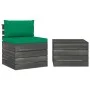 Pallet garden furniture 2 pieces with solid pine wood cushions by vidaXL, Garden sets - Ref: Foro24-3061664, Price: 124,50 €,...