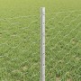 Reja con postes Plateado 0.6 x 50 m Acero