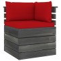 2-Sitzer-Gartensofa aus Paletten und Kissen aus massivem Kiefernholz von vidaXL, Gartensets - Ref: Foro24-3061737, Preis: 205...