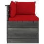 2-seater garden pallet sofa and solid pine wood cushions by vidaXL, Garden sets - Ref: Foro24-3061737, Price: 226,35 €, Disco...