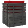 2-Sitzer-Gartensofa aus Paletten und Kissen aus massivem Kiefernholz von vidaXL, Gartensets - Ref: Foro24-3061737, Preis: 205...
