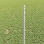 Reja con postes Plateado 1 x 50 m Acero