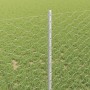 Reja con postes Plateado 1 x 50 m Acero