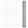 Reja con postes Plateado 1.2 x 50 m Acero