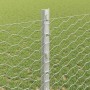 Reja con postes Plateado 1.2 x 50 m Acero