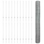 Reja con postes Plateado 1.2 x 50 m Acero