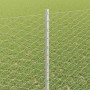 Reja con postes Plateado 1.4 x 50 m Acero