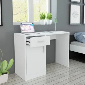 Escritorio con cajón y armario blanco 100x40x73 cm de vidaXL, Escritorios - Ref: Foro24-243058, Precio: 85,84 €, Descuento: %