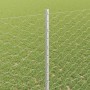 Reja con postes Plateado 1.4 x 50 m Acero
