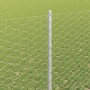 Reja con postes Plateado 1.5 x 50 m Acero