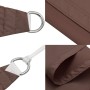Toldo de vela cuadrado tela Oxford marrón 3,6x3,6 m