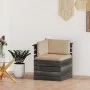 Corner sofa made of garden pallets with pine wood cushions by vidaXL, Modular outdoor sofas - Ref: Foro24-3061650, Price: 130...