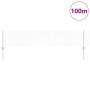 Reja con postes Plateado 0.4 x 100 m Acero
