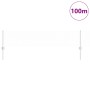 Reja con postes Plateado 0.4 x 100 m Acero