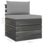 Garden furniture made of 2-piece pallets with solid pine wood cushions. by vidaXL, Garden sets - Ref: Foro24-3061660, Price: ...