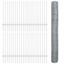 Reja con postes Plateado 1 x 100 m Acero