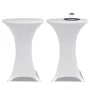 Mantel cubierta elástica de mesa alta Ø 60 cm Blanco 2 unidades by vidaXL, Covers - Ref: Foro24-241201, Price: 23,64 €, Disco...