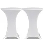 Mantel cubierta elástica de mesa alta Ø 60 cm Blanco 2 unidades by vidaXL, Covers - Ref: Foro24-241201, Price: 23,64 €, Disco...