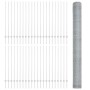 Reja con postes Plateado 1.4 x 100 m Acero