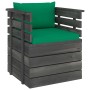 Gartensessel mit Kissen aus Kiefernholz von vidaXL, Modulare Sofas für den Außenbereich - Ref: Foro24-3061724, Preis: 93,39 €...