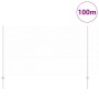 Reja con postes Plateado 1.4 x 100 m Acero