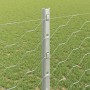 Reja con postes Plateado 1.4 x 100 m Acero
