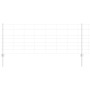 Reja con postes Plateado 0.8 x 25 m Acero