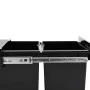Removable trash can in kitchen cabinet soft close 20 L by vidaXL, Garbage cans and trash cans - Ref: Foro24-51178, Price: 95,...