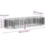 Gabionenbett aus verzinktem Eisen, 300 x 100 x 50 cm von vidaXL, Töpfe und Pflanzgefäße - Ref: Foro24-152041, Preis: 89,67 €,...