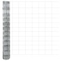 Reja con postes Plateado 1.2 x 25 m Acero
