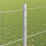Reja con postes Plateado 1.2 x 25 m Acero