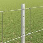 Reja con postes Plateado 1.2 x 25 m Acero
