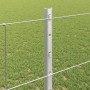 Reja con postes Plateado 1.2 x 25 m Acero