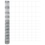 Reja con postes Plateado 1.4 x 25 m Acero
