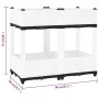 Blumenbeet aus Polypropylen 80x40x71 cm von vidaXL, Töpfe und Pflanzgefäße - Ref: Foro24-153313, Preis: 61,84 €, Rabatt: %