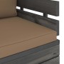 Gartensessel mit Kissen aus Zirbenholz von vidaXL, Modulare Sofas für den Außenbereich - Ref: Foro24-3061727, Preis: 115,39 €...