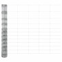Reja con postes Plateado 1.4 x 25 m Acero