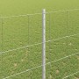 Reja con postes Plateado 1.5 x 25 m Acero