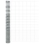 Reja con postes Plateado 1.5 x 25 m Acero