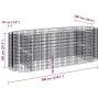 Gabionenbeet aus verzinktem Eisen 300x100x100 cm von vidaXL, Töpfe und Pflanzgefäße - Ref: Foro24-152046, Preis: 121,71 €, Ra...