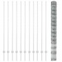 Reja con postes Plateado 1.6 x 25 m Acero