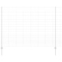 Reja con postes Plateado 1.6 x 25 m Acero