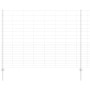 Reja con postes Plateado 1.6 x 25 m Acero