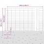 Reja con postes Plateado 1.6 x 25 m Acero