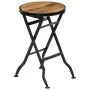 Escritorio y taburete plegable madera maciza mango 115x50x76 cm de vidaXL, Escritorios - Ref: Foro24-245261, Precio: 250,49 €...