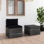 Paletten-Gartenmöbel 2-teilig mit Kissen aus massivem Kiefernholz von vidaXL, Gartensets - Ref: Foro24-3061666, Preis: 129,99...