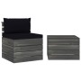 Pallet garden furniture 2 pieces with solid pine wood cushions by vidaXL, Garden sets - Ref: Foro24-3061666, Price: 152,96 €,...