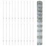 Reja con postes Plateado 1.2 x 50 m Acero