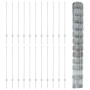Reja con postes Plateado 1.2 x 50 m Acero